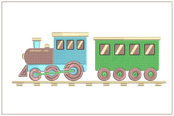 Cute Train Embroidery Design Review for Boutiques