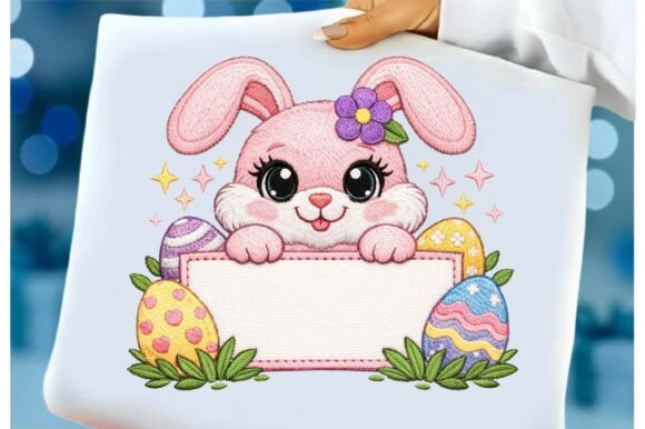 Easter Bunny Name Frame Embroidery Desig Review