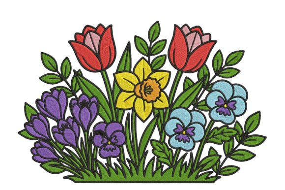 Garden Flower Embroidery Review for Boutique Apparel